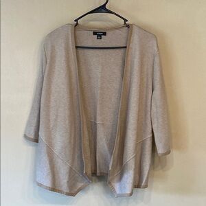 Alfani Women's Cream Open Front Sweater